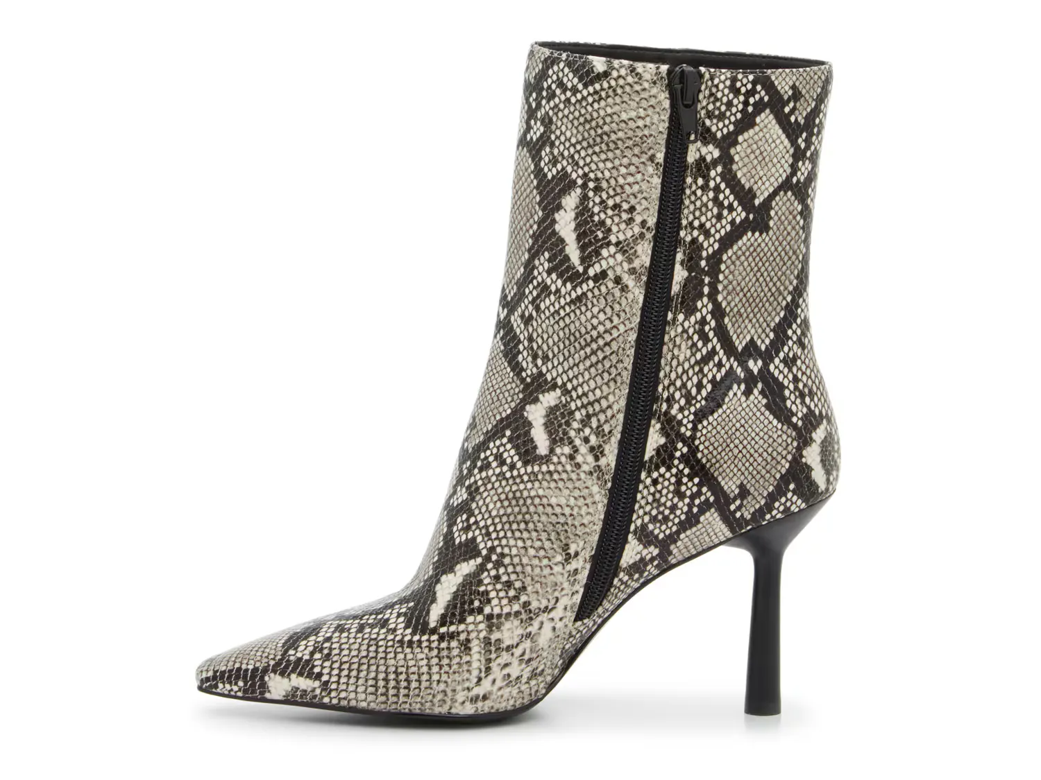 Ботильоны Ceremonie Bootie Steve Madden, цвет black_whitesnakeprintsynthetic — фото 3