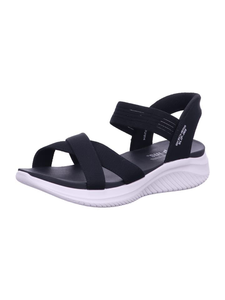 Сандалии на плоской подошве Skechers, черный