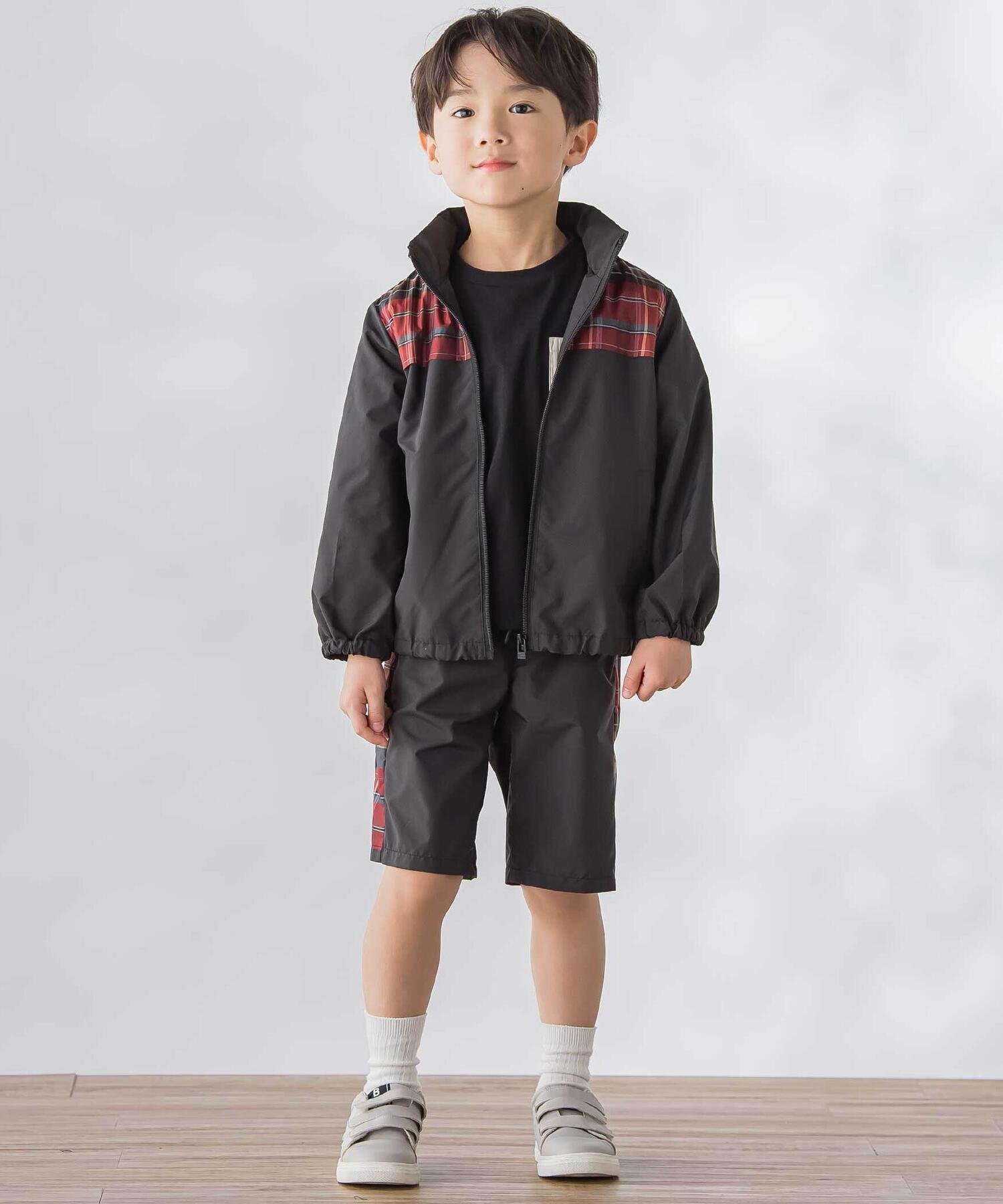 Блузон из тафты в клетку на молнии (95–150 см) Bebe Petits Pois Vert, Black — фото 2