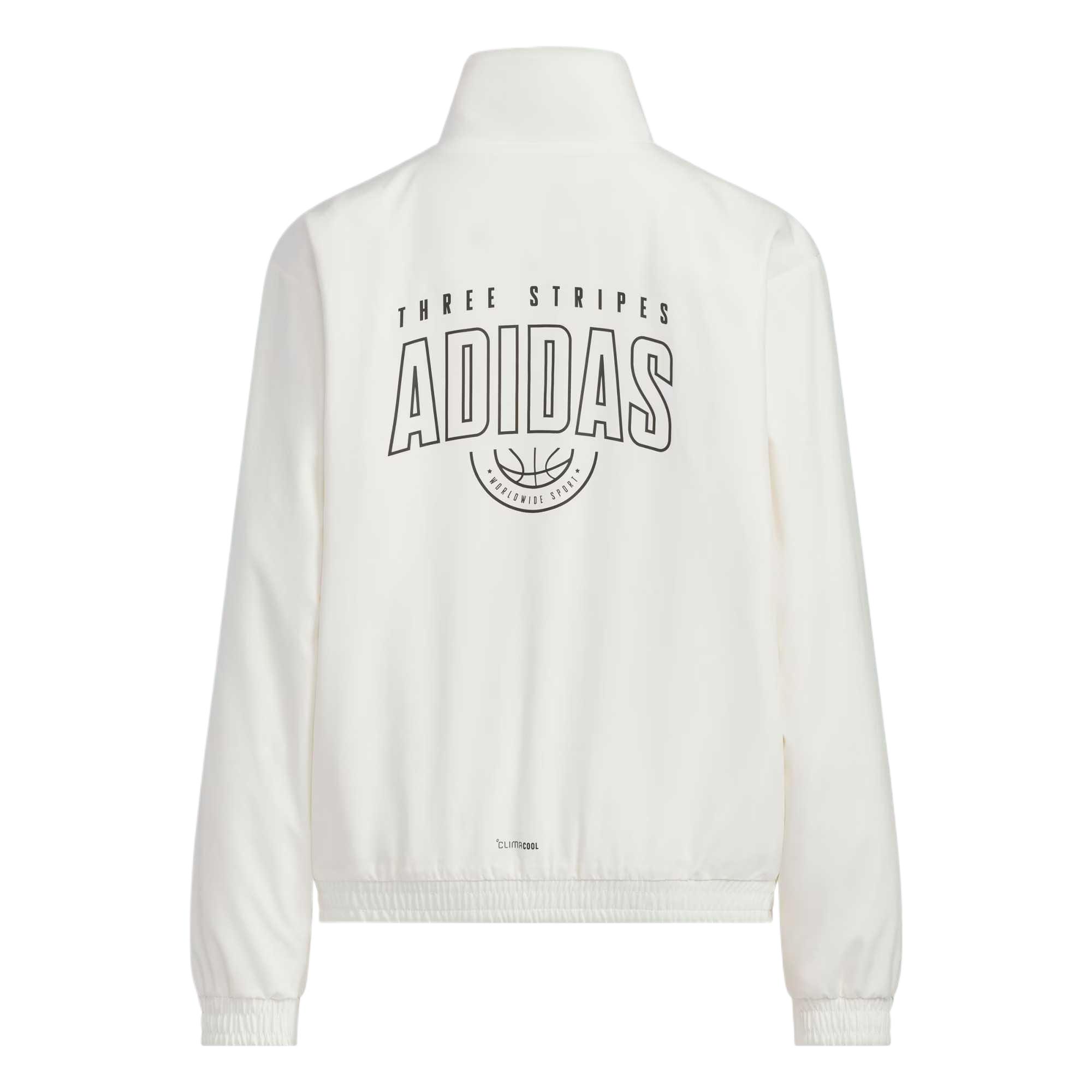 Adidas Куртка TrackClimacool SPORTSWEAR WOVEN розовый/белый/черный — фото 3