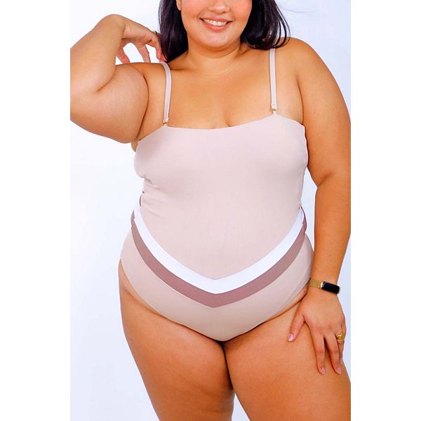 

Купальник Vee convertible one piece Mary Mercedes, Cream