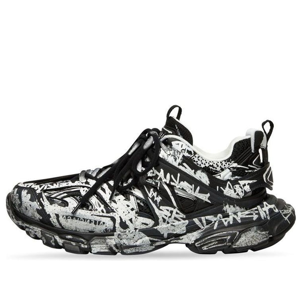 

Кроссовки track graffiti Balenciaga, черный