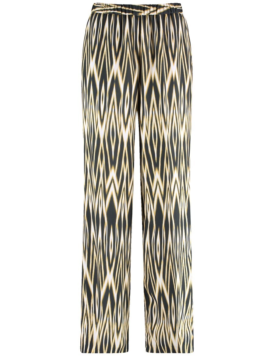 

Брюки GERRY WEBER Wide leg Pants, пятнистый желтый/черный