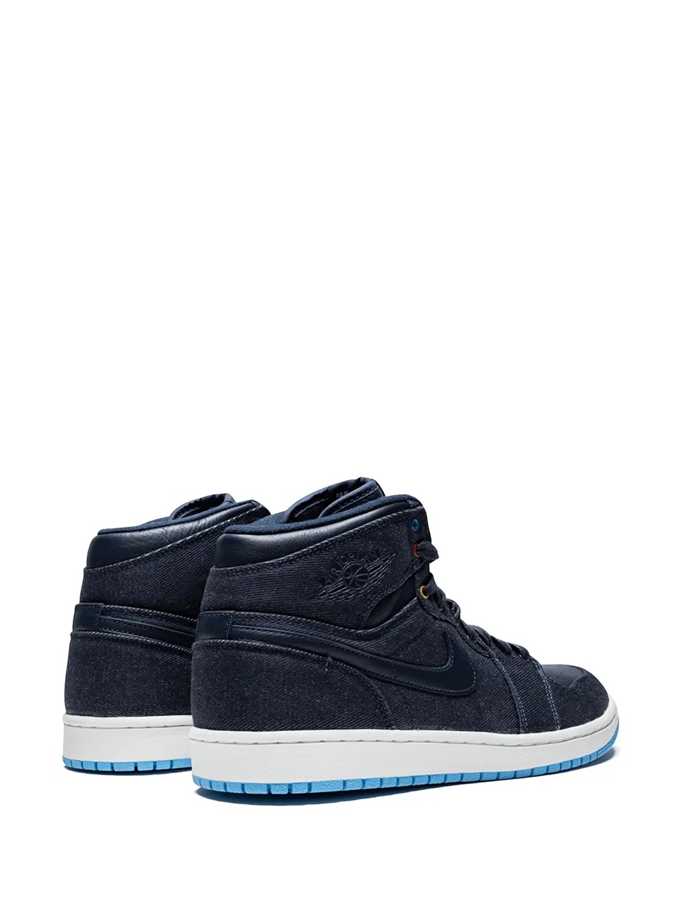 Кроссовки Air  1 Retro High Jordan, серый — фото 3