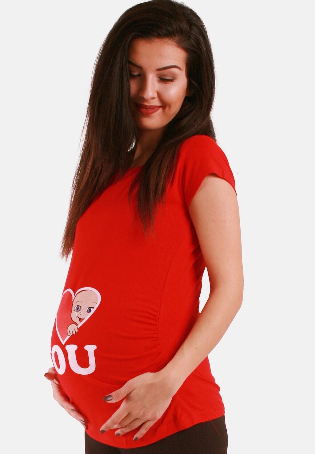 

Футболка с принтом MIT MOTIV I LOVE YOU M.M.C., красный