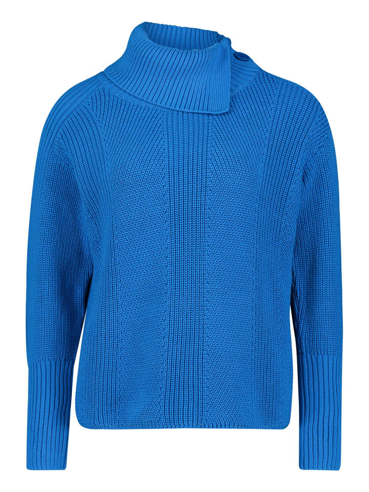 

Пуловер Betty Barclay Grobstrick-Pullover mit hohem Kragen, цвет mittelblau