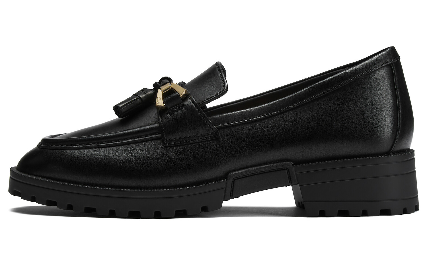 Лоферы женские черные Clarks