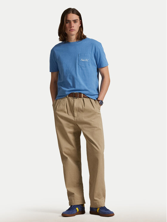 Футболка custom slim fit 710P00084001 Polo Ralph Lauren, синий — фото 2
