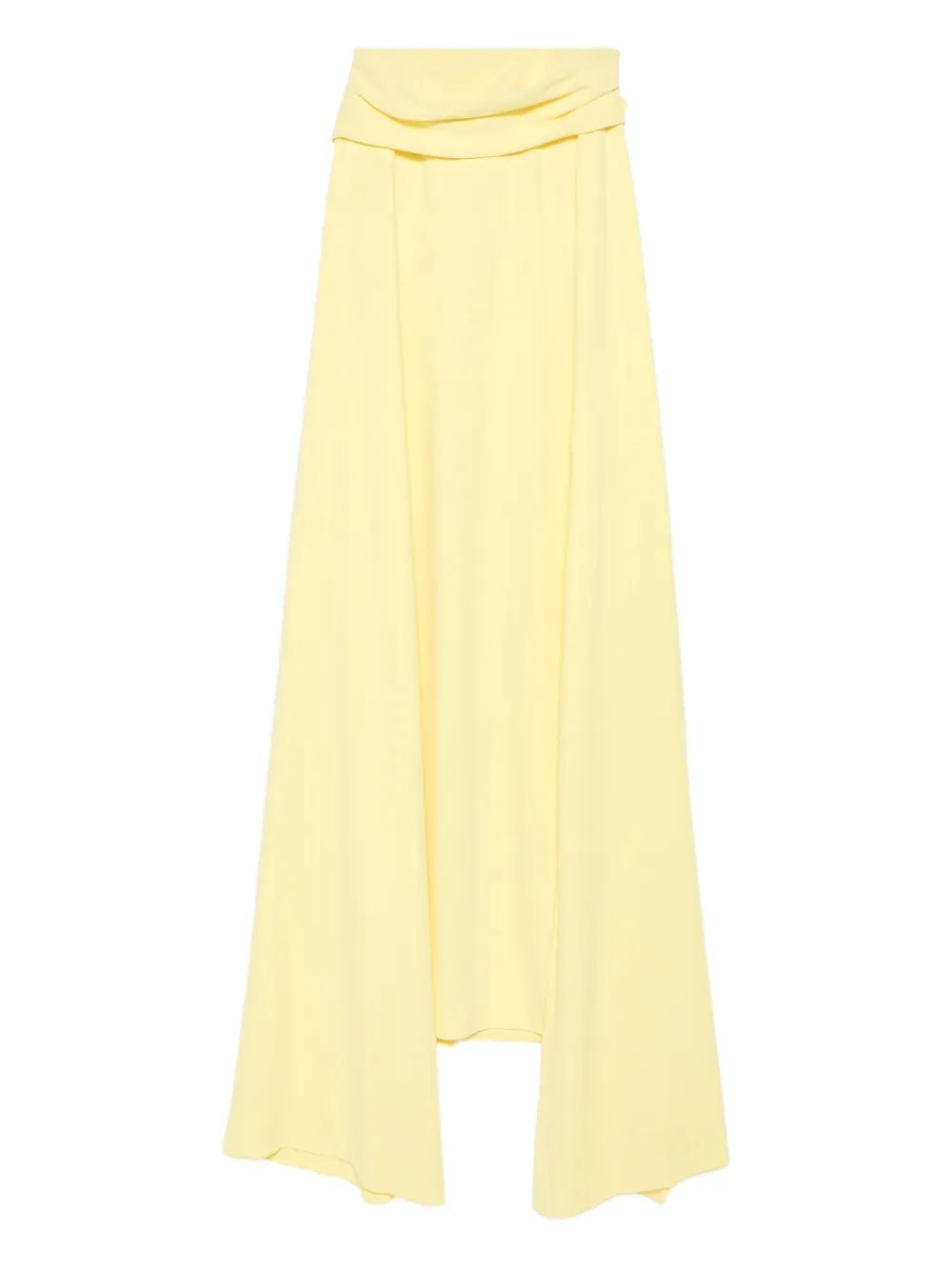 

Платье Нури с драпировкой и асимметричным кроем Solace London, желтый