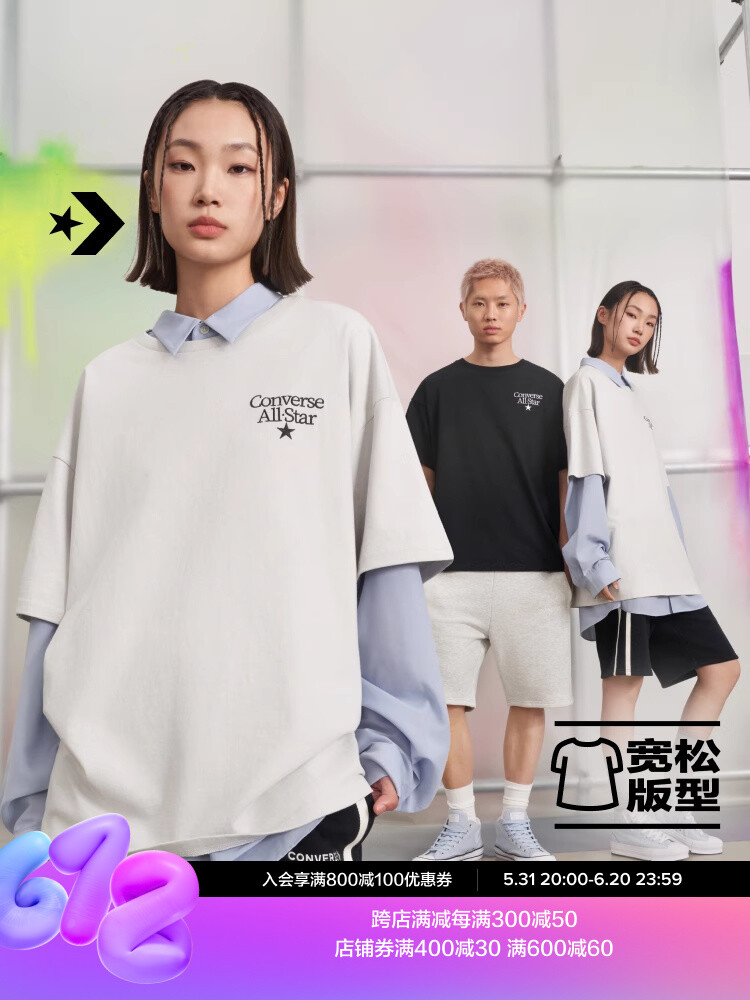 

Футболка мужская спортивная Converse с короткими рукавами, белый
