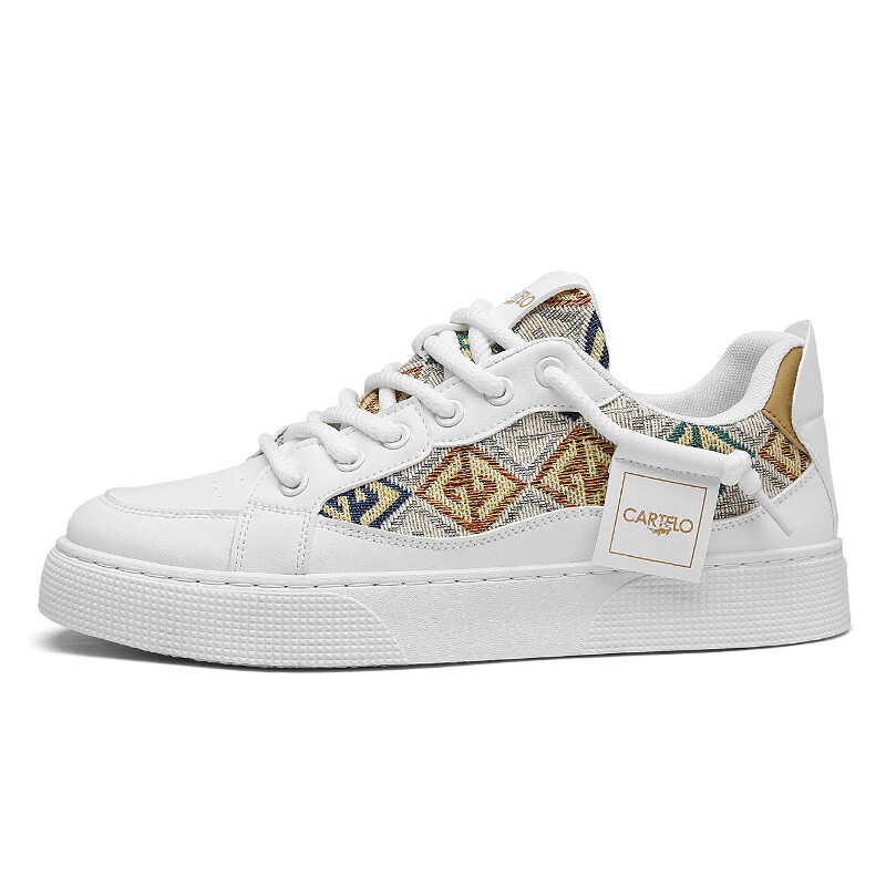 

Кроссовки CARTELO/Catilla crocodile Skateboarding Shoes Men Low-top, белый/синий