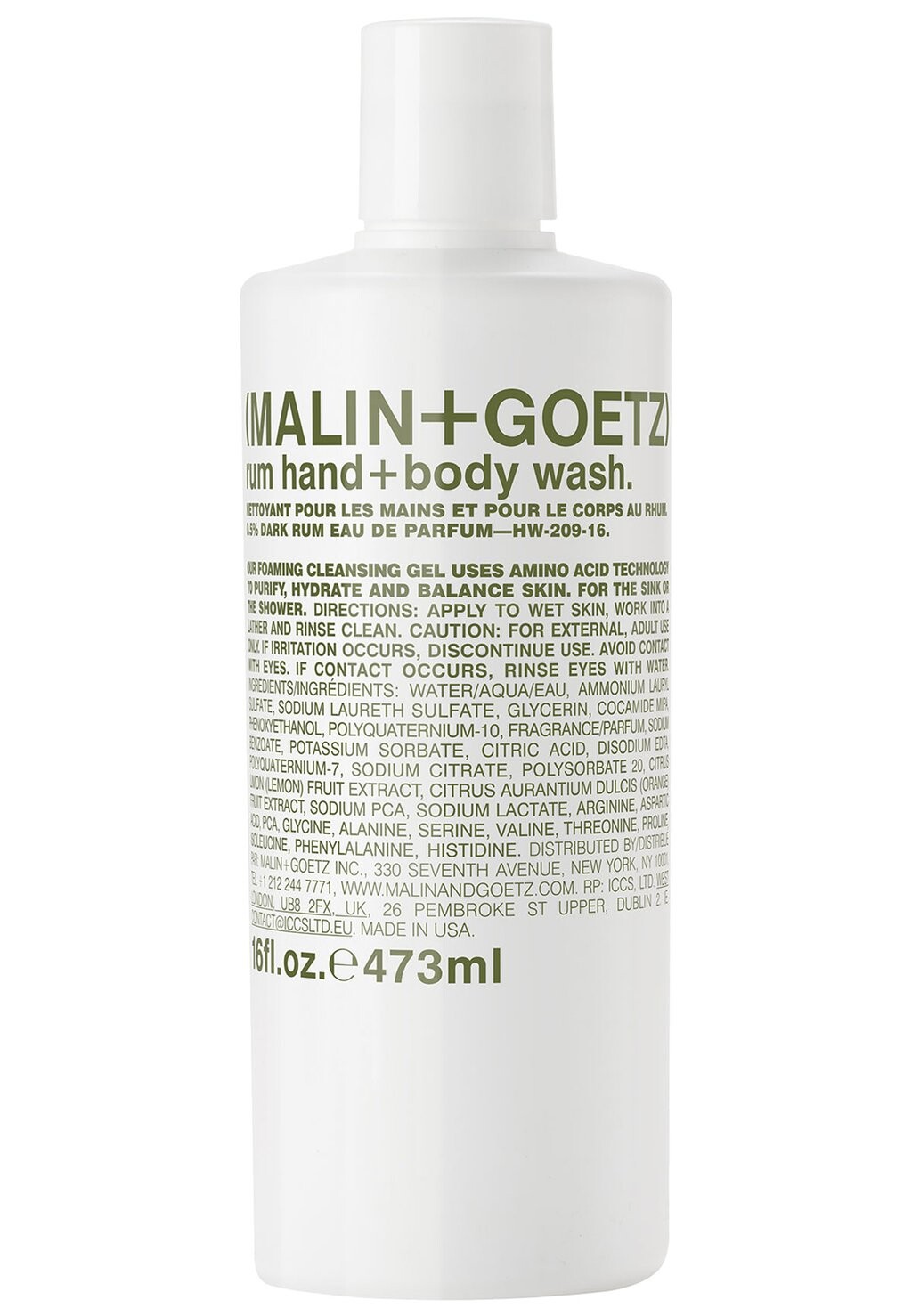 

Пилинг тела DUSCHGEL & SEIFE RUM HAND + BODY WASH MALIN+GOETZ
