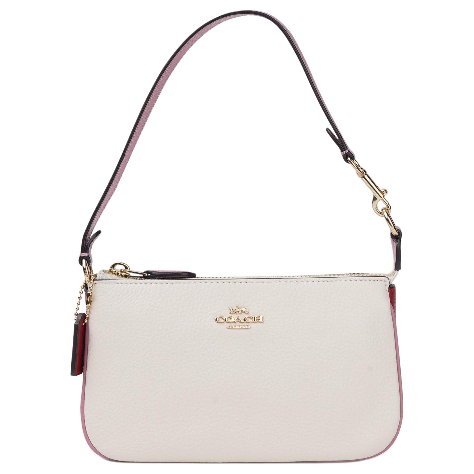 

COACH Нолитская кожаная сумочка на плечо клатч женская белая