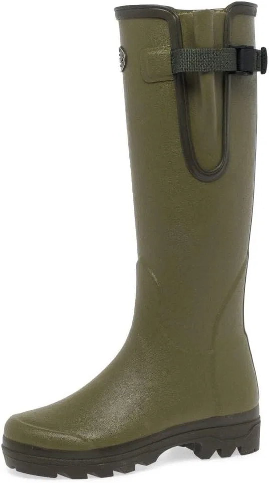 Le Chameau BTE/J/H VIERZ M, Мужские резиновые ботинки с длинным голенищем LE CHAMEAU 1927, Olive