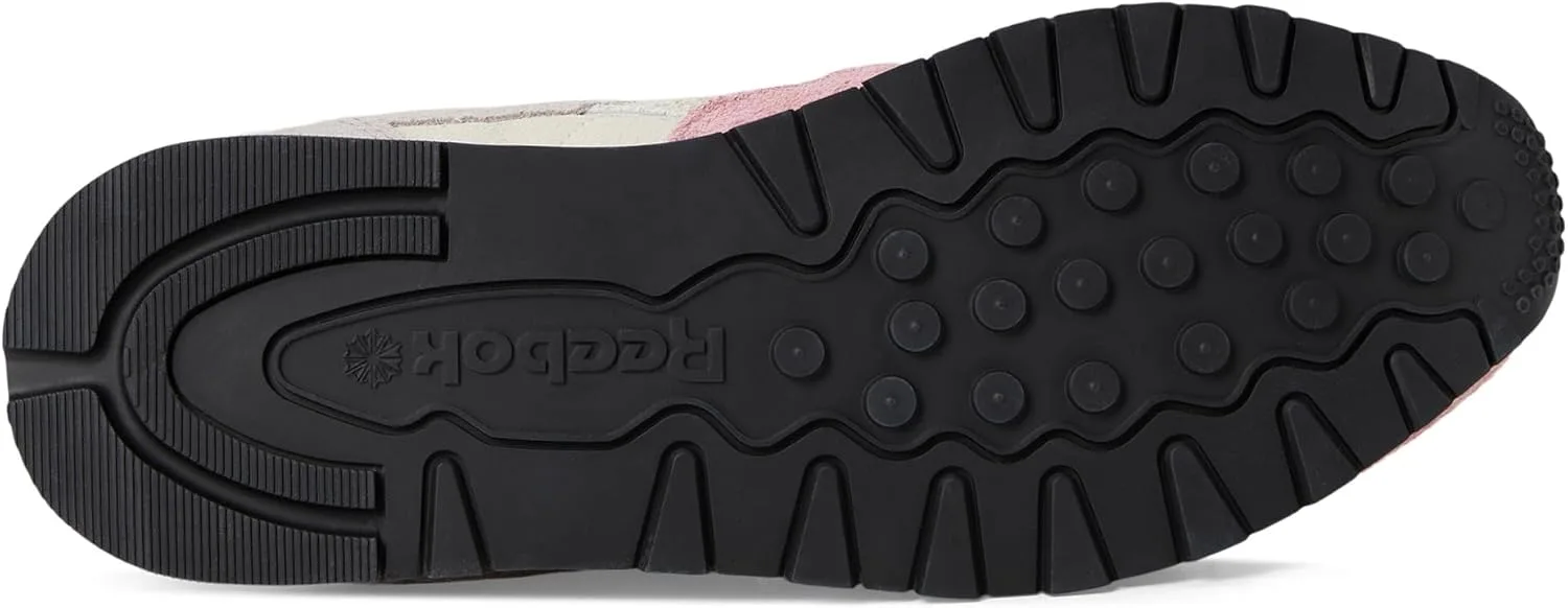 Кроссовки Reebok Unisex Adult Classic Leather V1, розовый/серый/песочный — фото 3