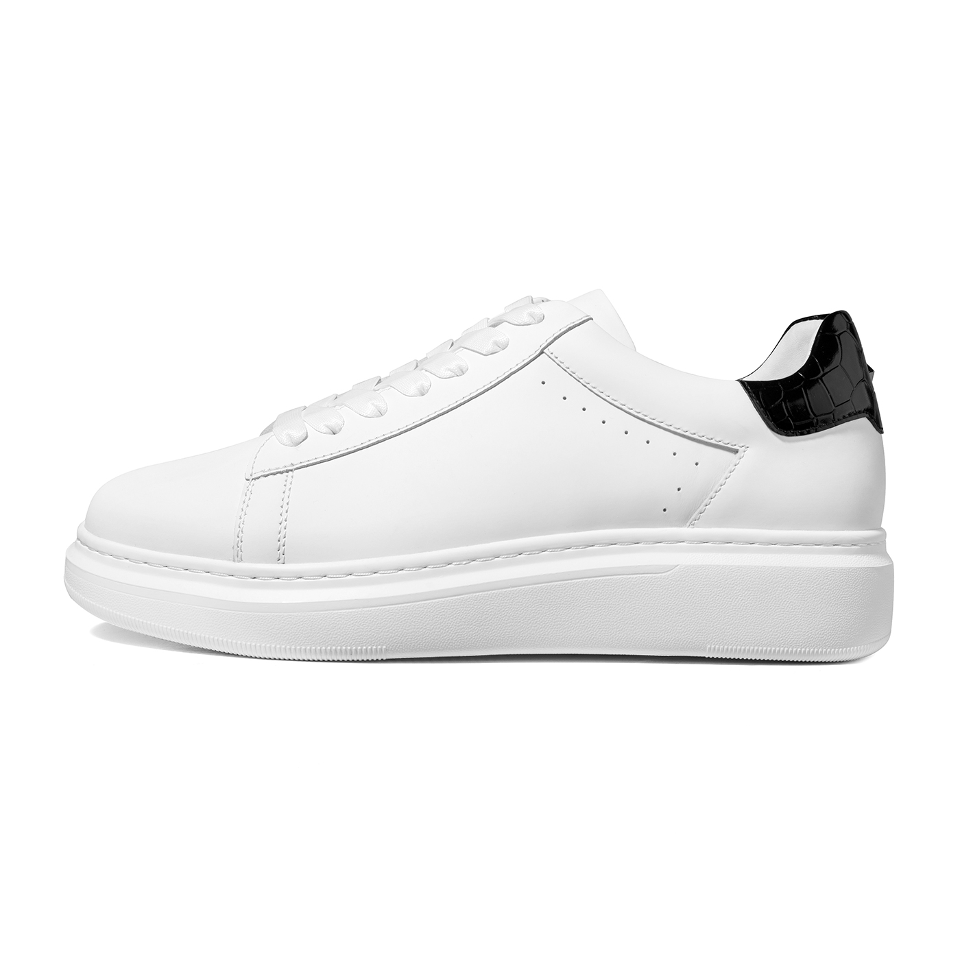 

THOM WILLS Повседневные универсальные кожаные белые кроссовки Skateboard Shoes мужские White