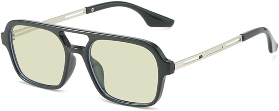 

Солнцезащитные очки LVTFCO Retro (женские), двойная перемычка, прозрачные линзы цвета океана, UV400. Солнцезащитные очки LVTFCO (мужские), металлические полые линзы, Black Yellow Green