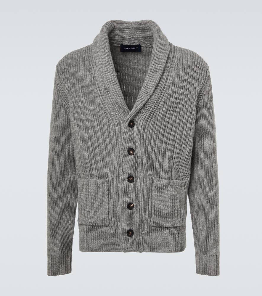 

Шерстяной и кашемировый кардиган Thom Sweeney, Grey