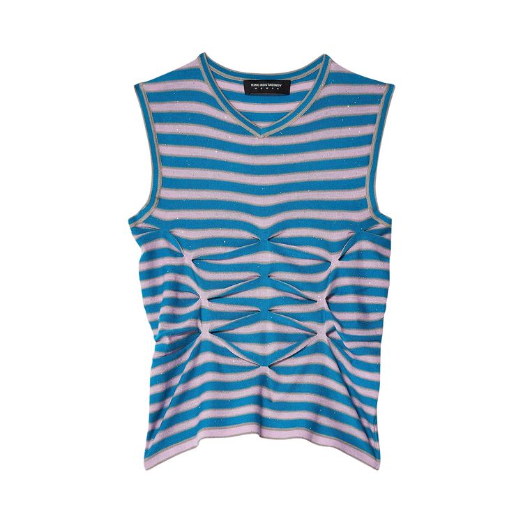 

Топ Kiko Kostadinov Zabriskie Sleeveless Top Ocean Blue/Lilac, черный