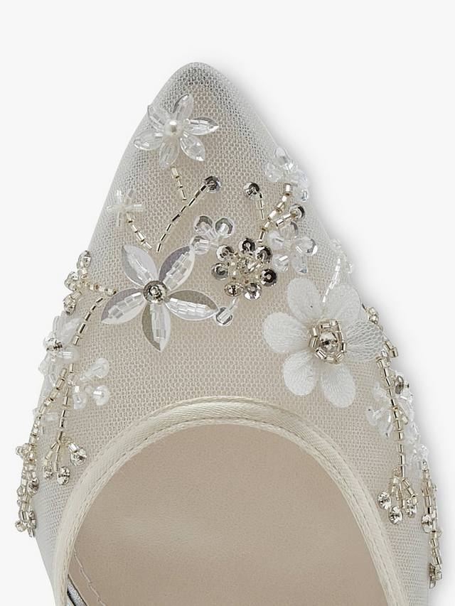 Свадебные туфли mirabella из атласа и тюля Rainbow Club, цвет Ivory Satin — фото 4