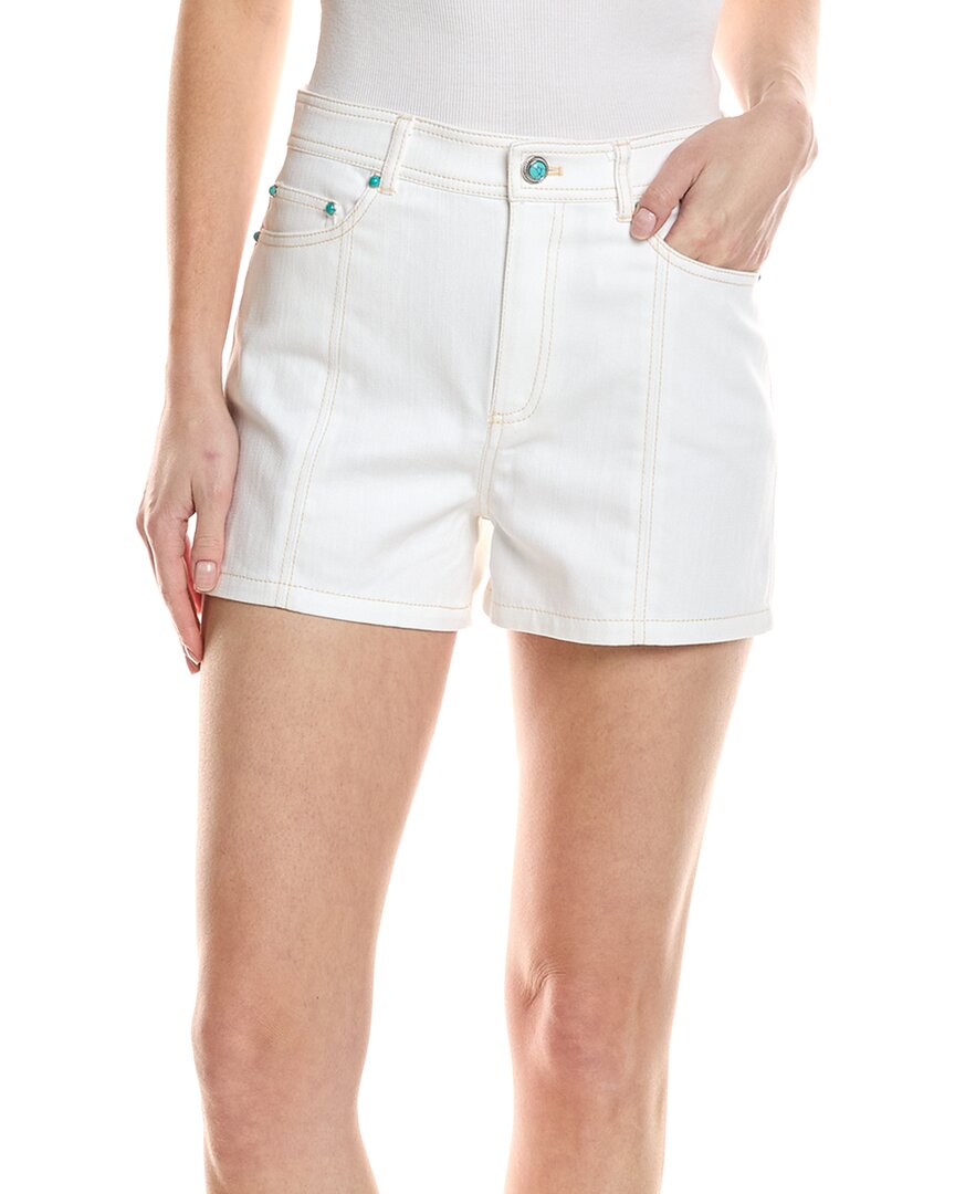 

Короткие шорты с украшением Cinq à Sept, белый