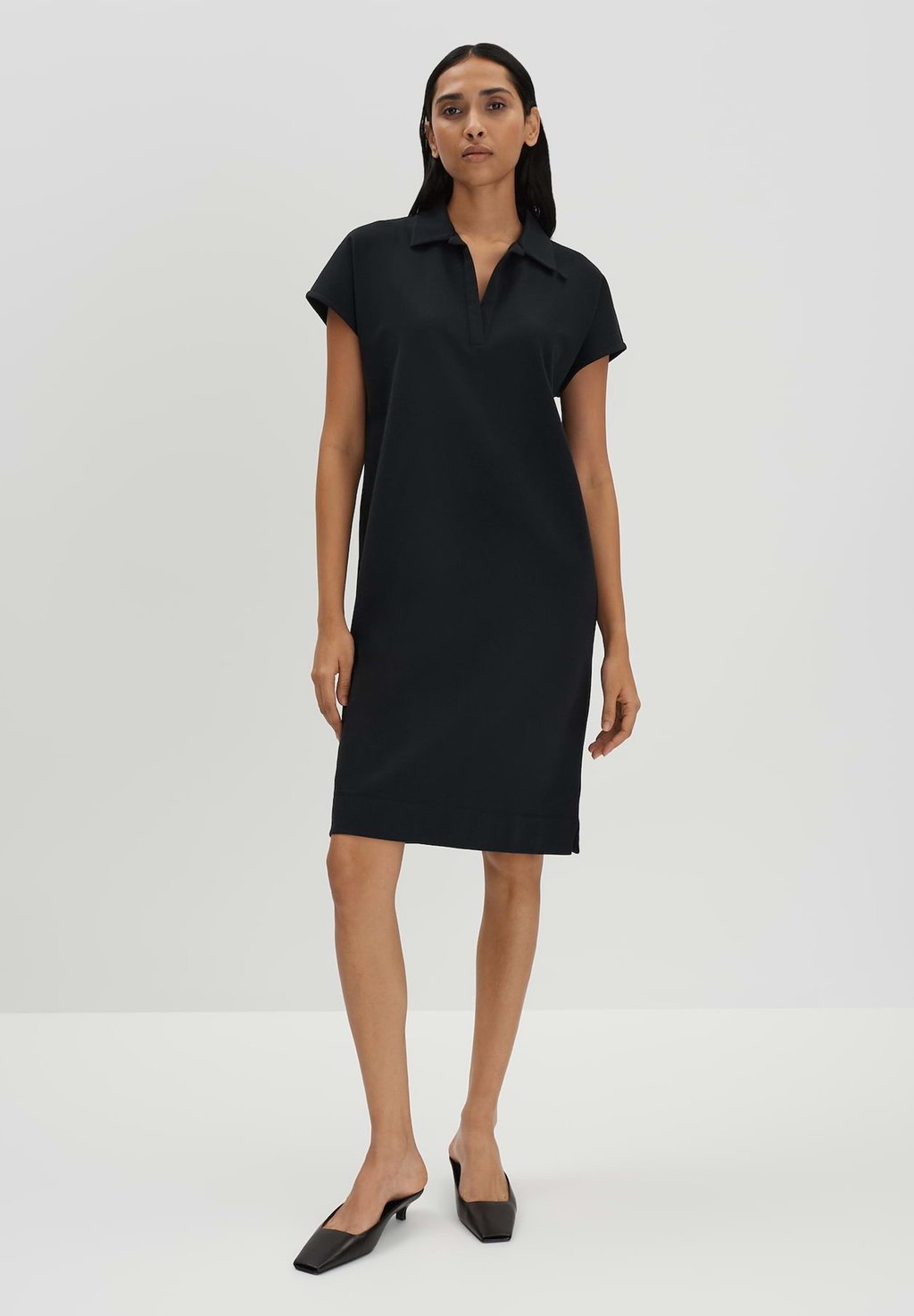

Платье из джерси MIDI SHORT SLEEVE POLO someday., черный