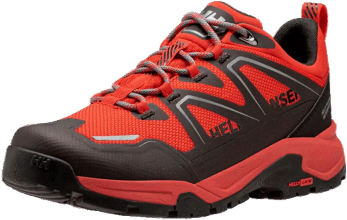 

Мужские водонепроницаемые треккинговые ботинки Helly-Hansen Cascade Low HT - прочная обувь для активного отдыха, легкие и удобные ботинки для походов Helly Hansen, красный