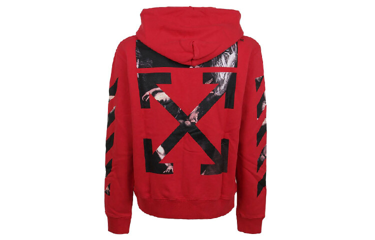 

Толстовка с капюшоном Caravaggio Arrow Off-White, красный