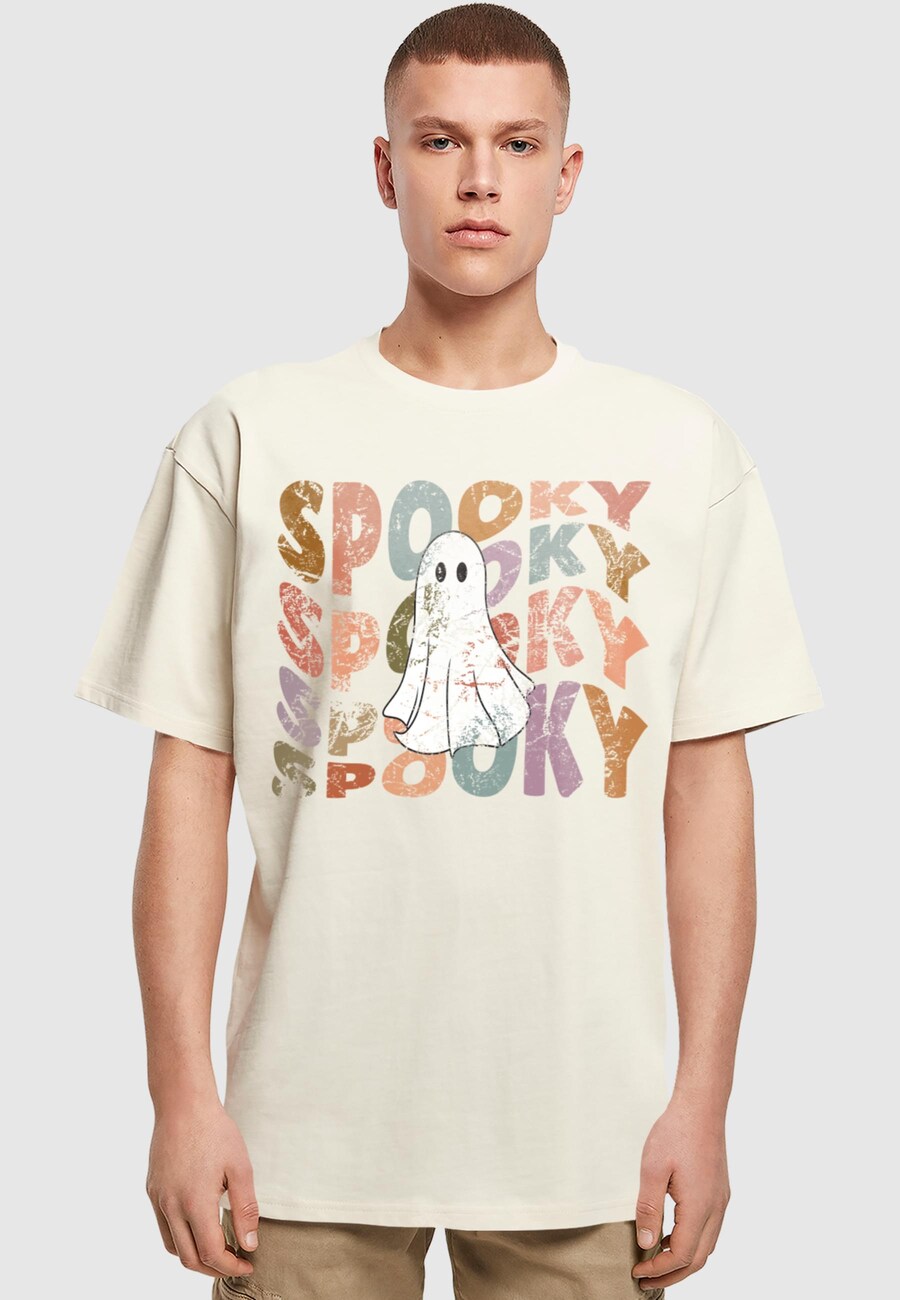 

Классическая футболка Merchcode Shirt Halloween - Spooky Ghost, песочный