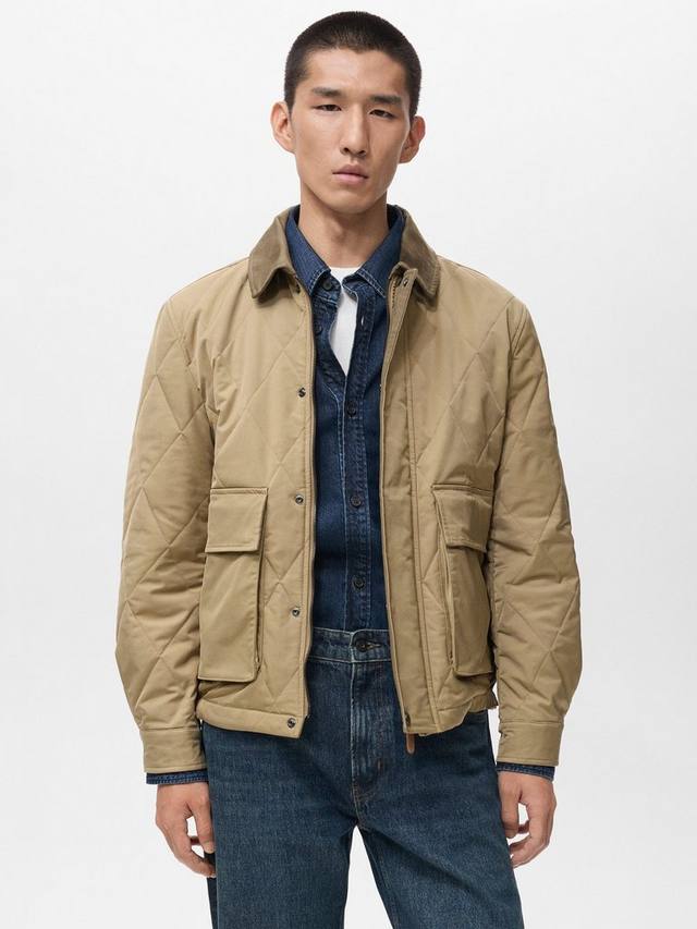 

Куртка Colin Diamond Quilted Utility Mango, Light Beige