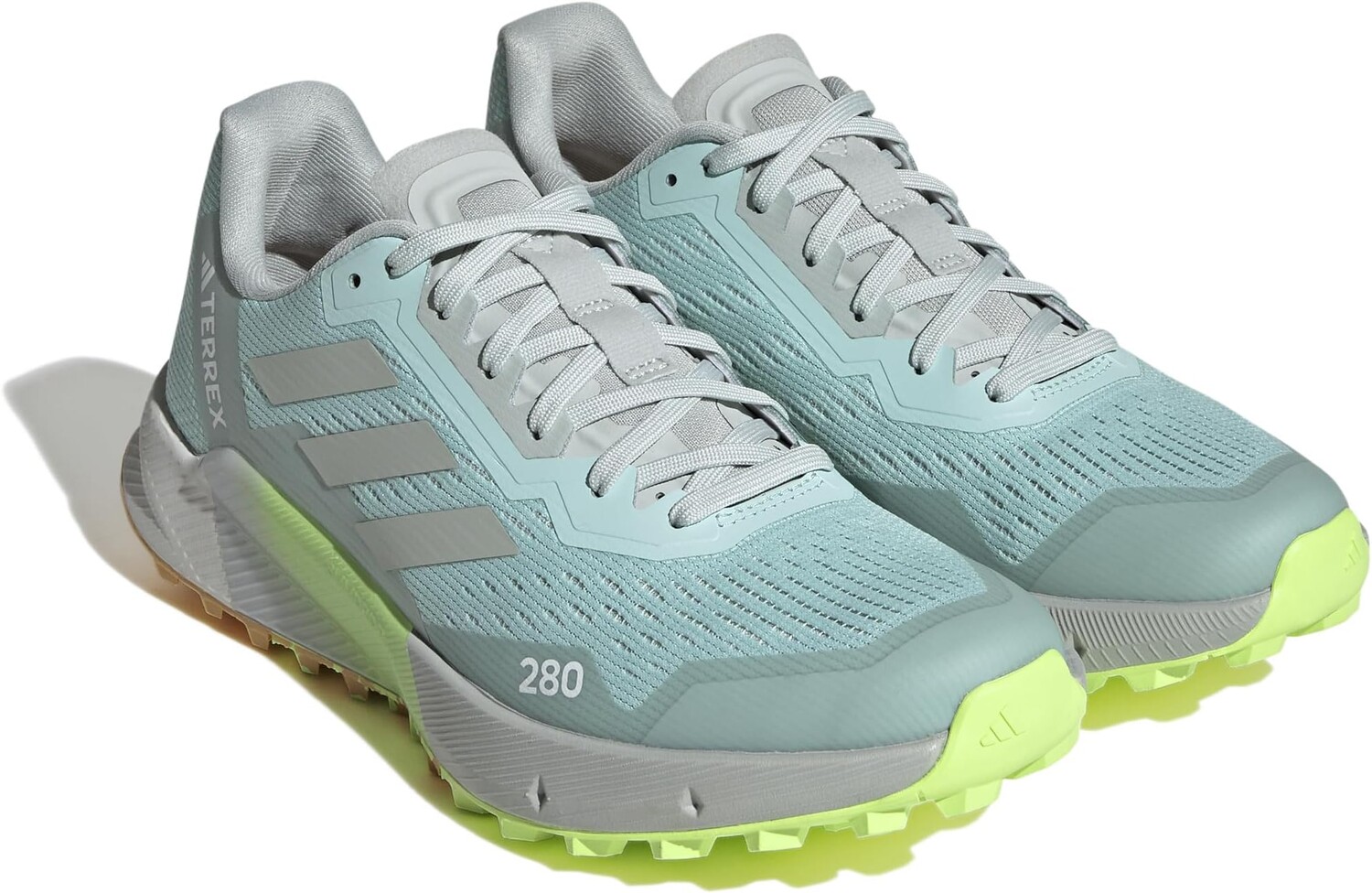 

Походная обувь Terrex Agravic Flow 2 adidas, цвет Semi Flash Aqua/Wonder Silver/Lucid Lemon