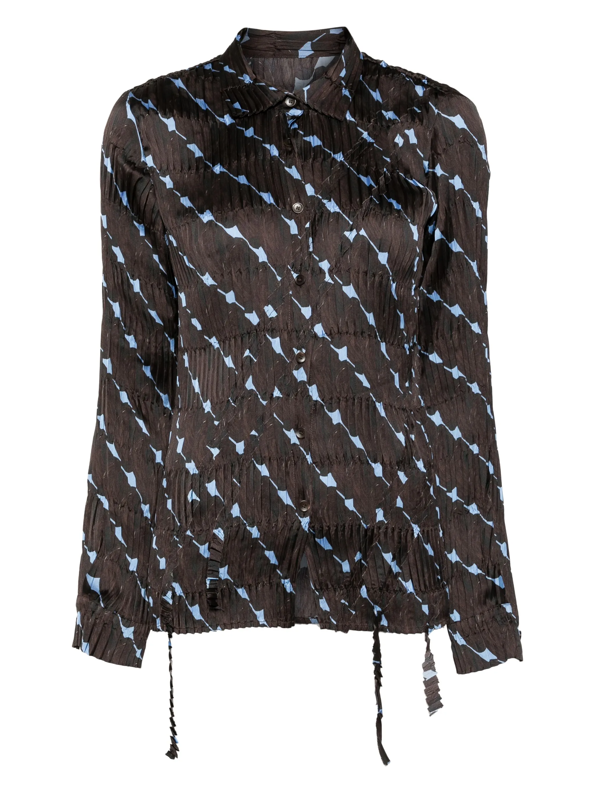 

Рубашка с узором Jnby, коричневый