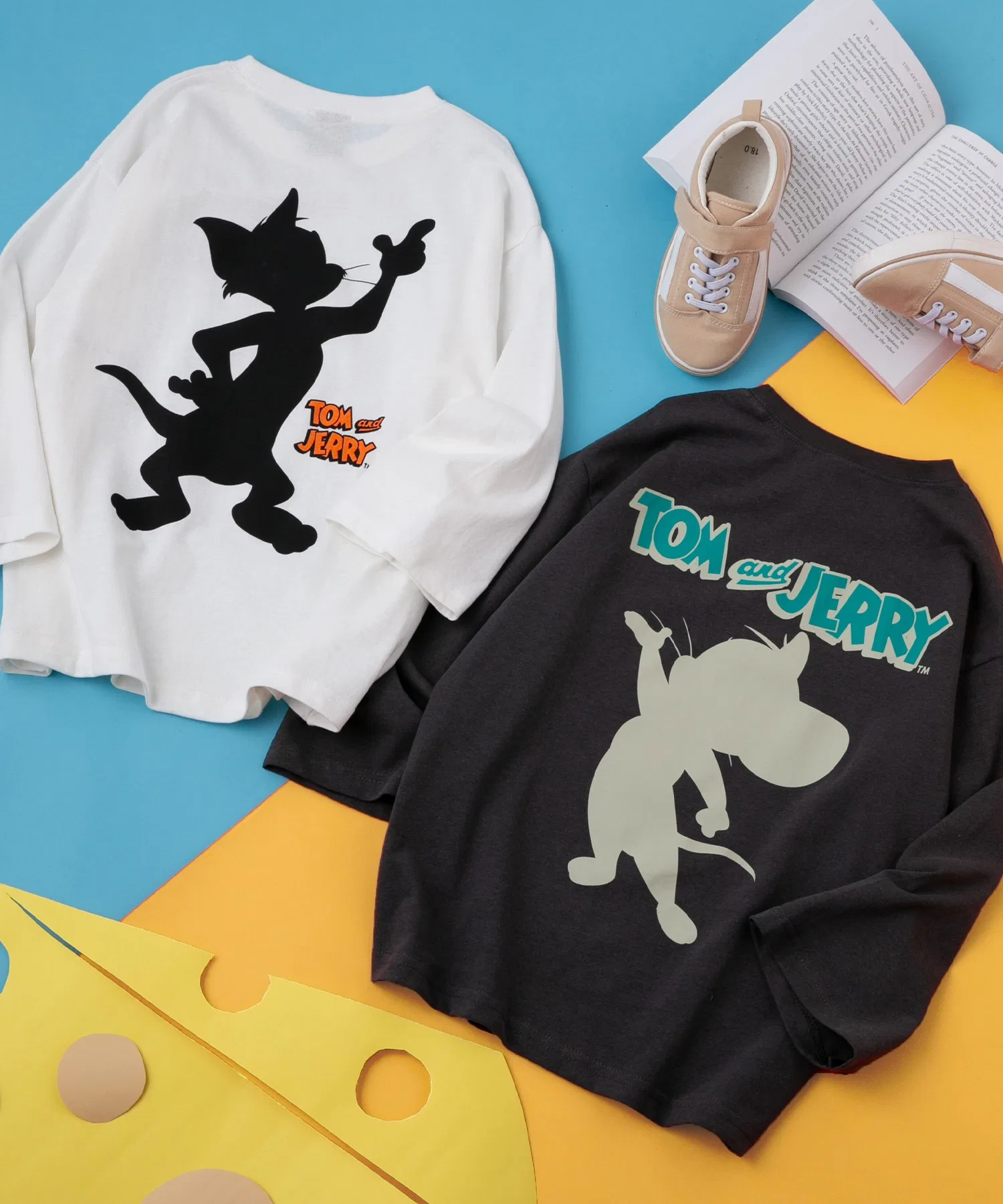 Детская футболка с принтом Tom&Jerry TOM&JERRY белая — фото 2