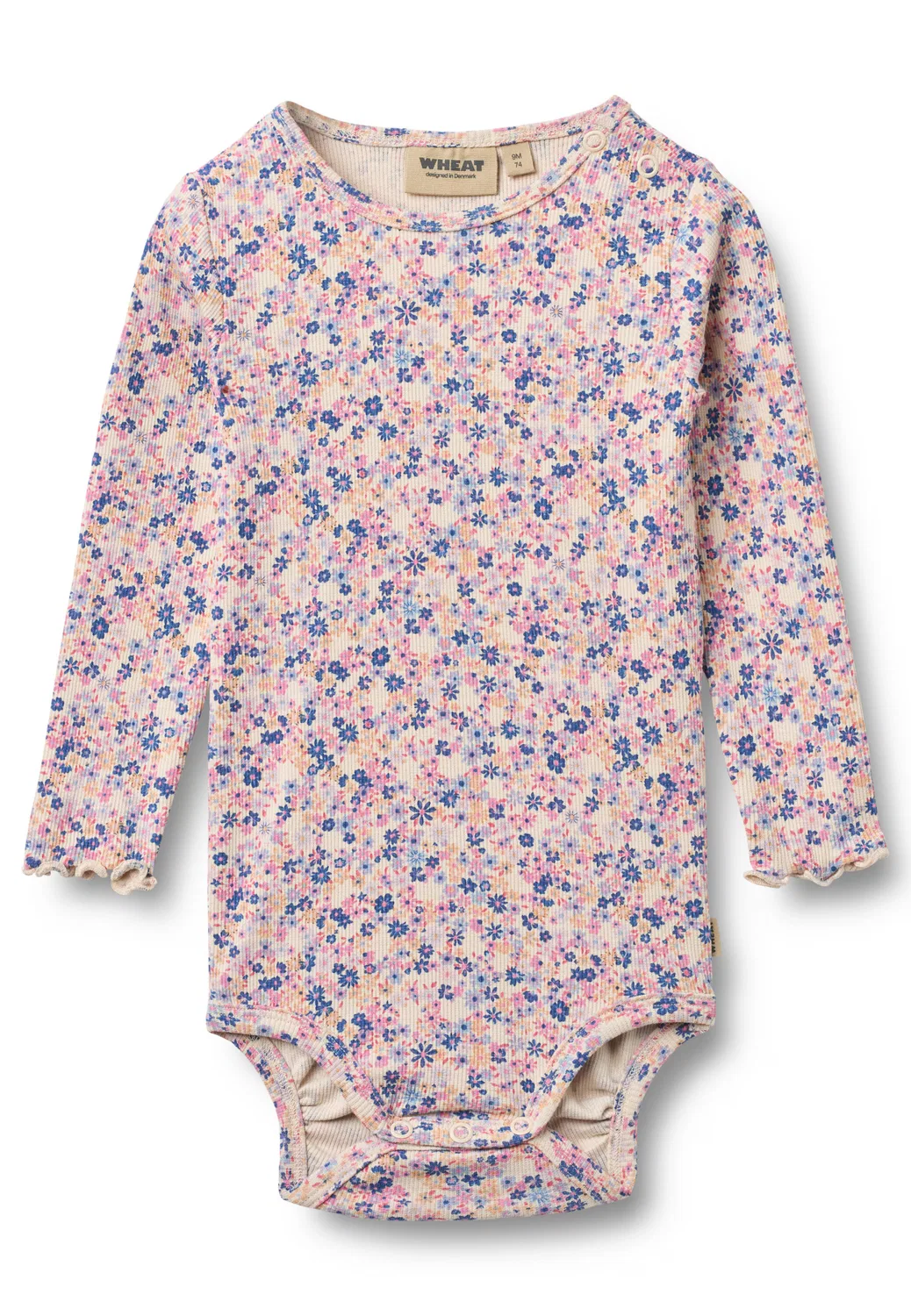 Комбинезон/боди 'Ри' Wheat, Dark Blue/Light Pink