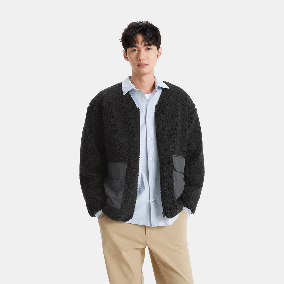 Пуховик мужской GAP, зеленый — фото 4