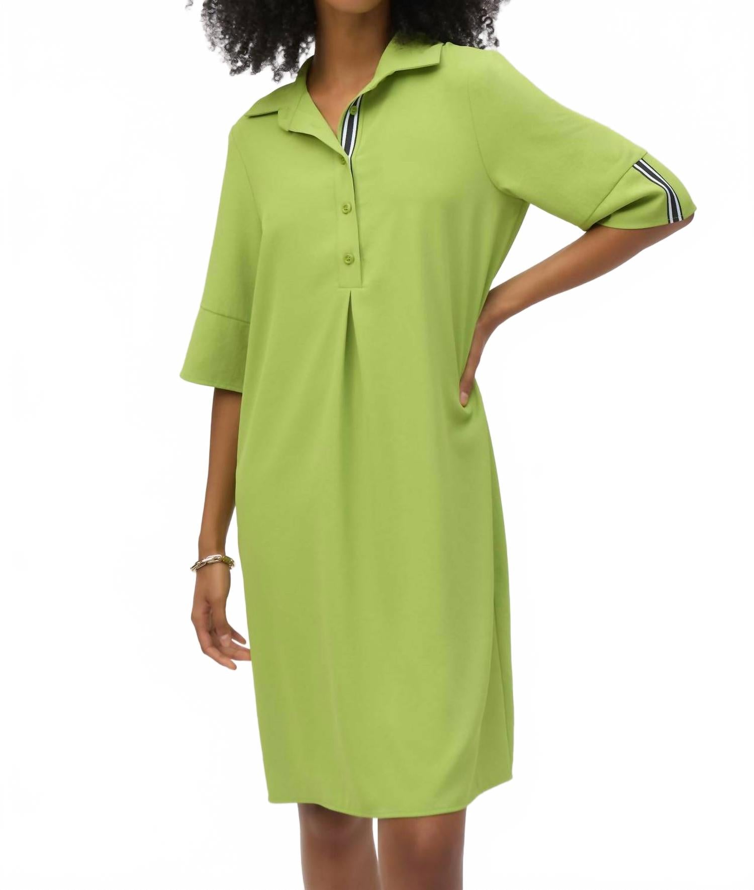 

Прямое платье-рубашка в зеленом цвете Joseph Ribkoff