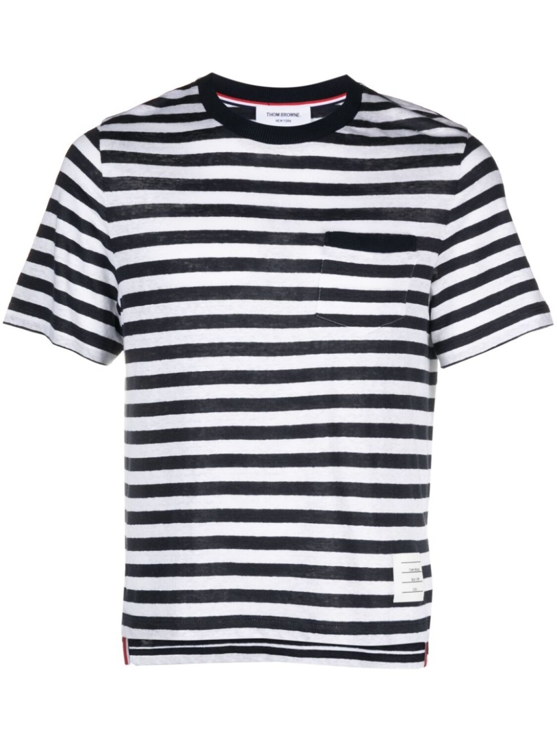 

Thom Browne футболка в полоску, синий
