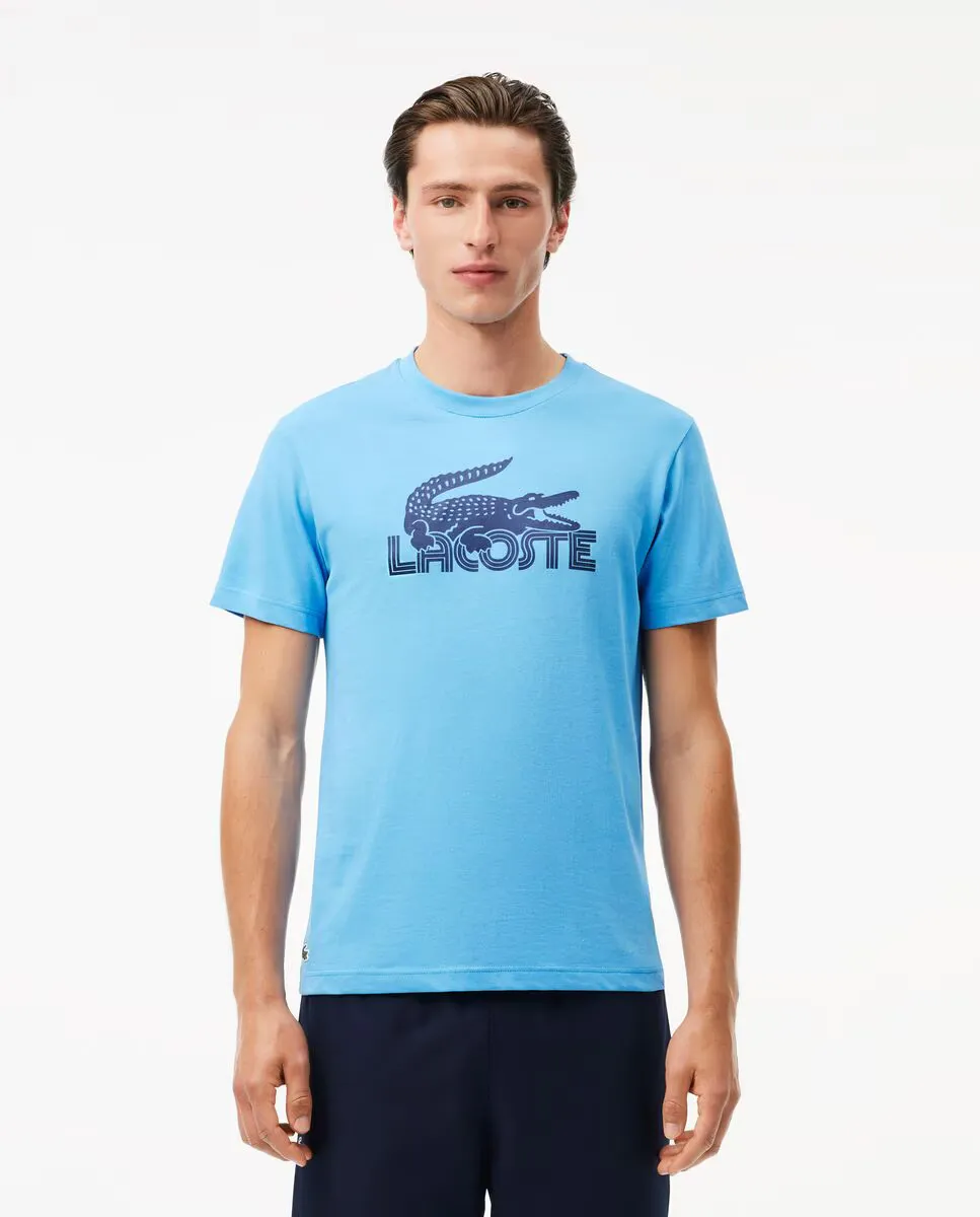 

Мужская трикотажная спортивная футболка Ultra Dry Jersey с короткими рукавами Lacoste, синий
