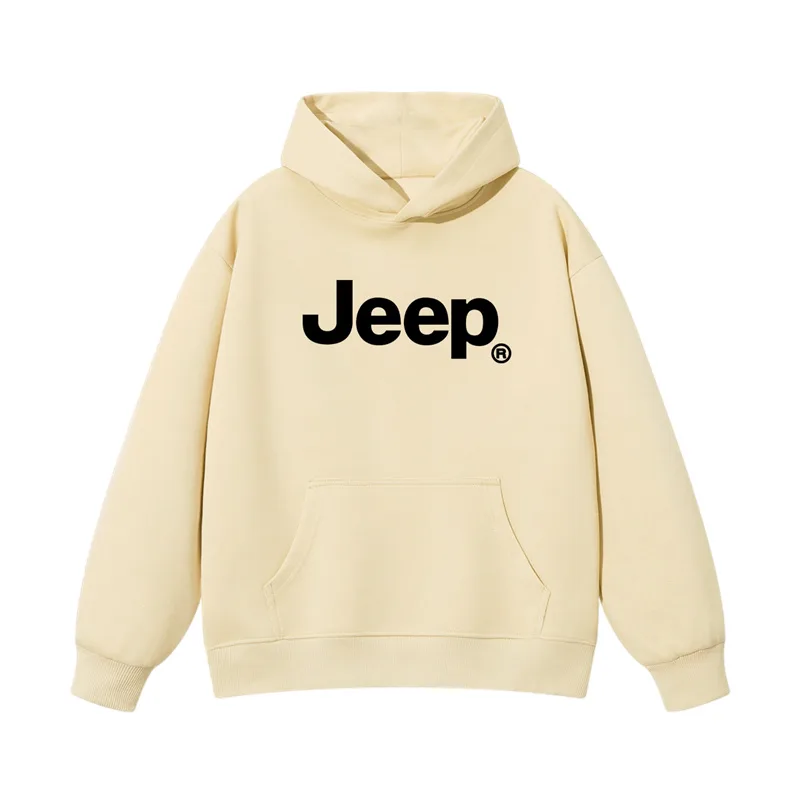 Толстовка с капюшоном утепленная унисекс Jeep, Light Apricot