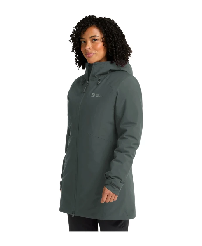 

Парка для активного отдыха на открытом воздухе Jack Wolfskin, зеленый