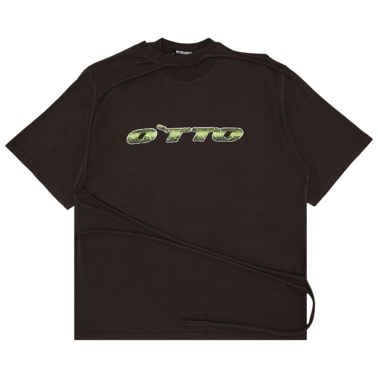 

Футболка Ottolinger Oversized T-Shirt With Flap 'Dark Brown', коричневый