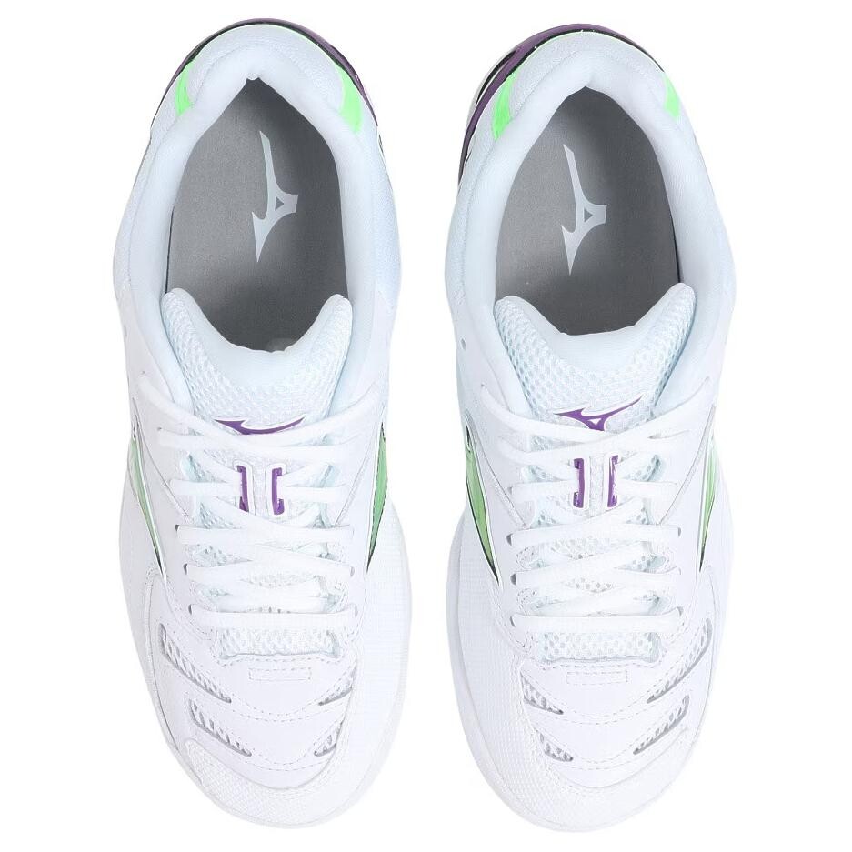 Кроссовки Mizuno PRO Badminton Shoes Unisex, белый/зеленый/фиолетовый — фото 4