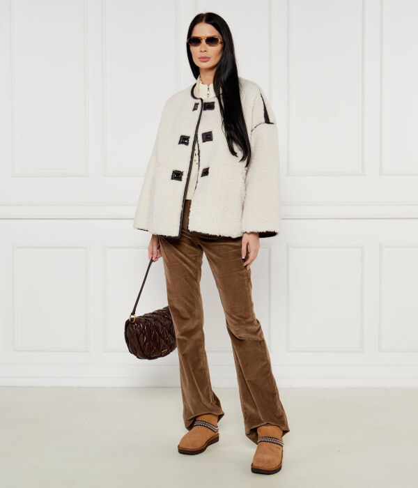 Ботинки женские UGG кожаные зимние, коричневый — фото 2