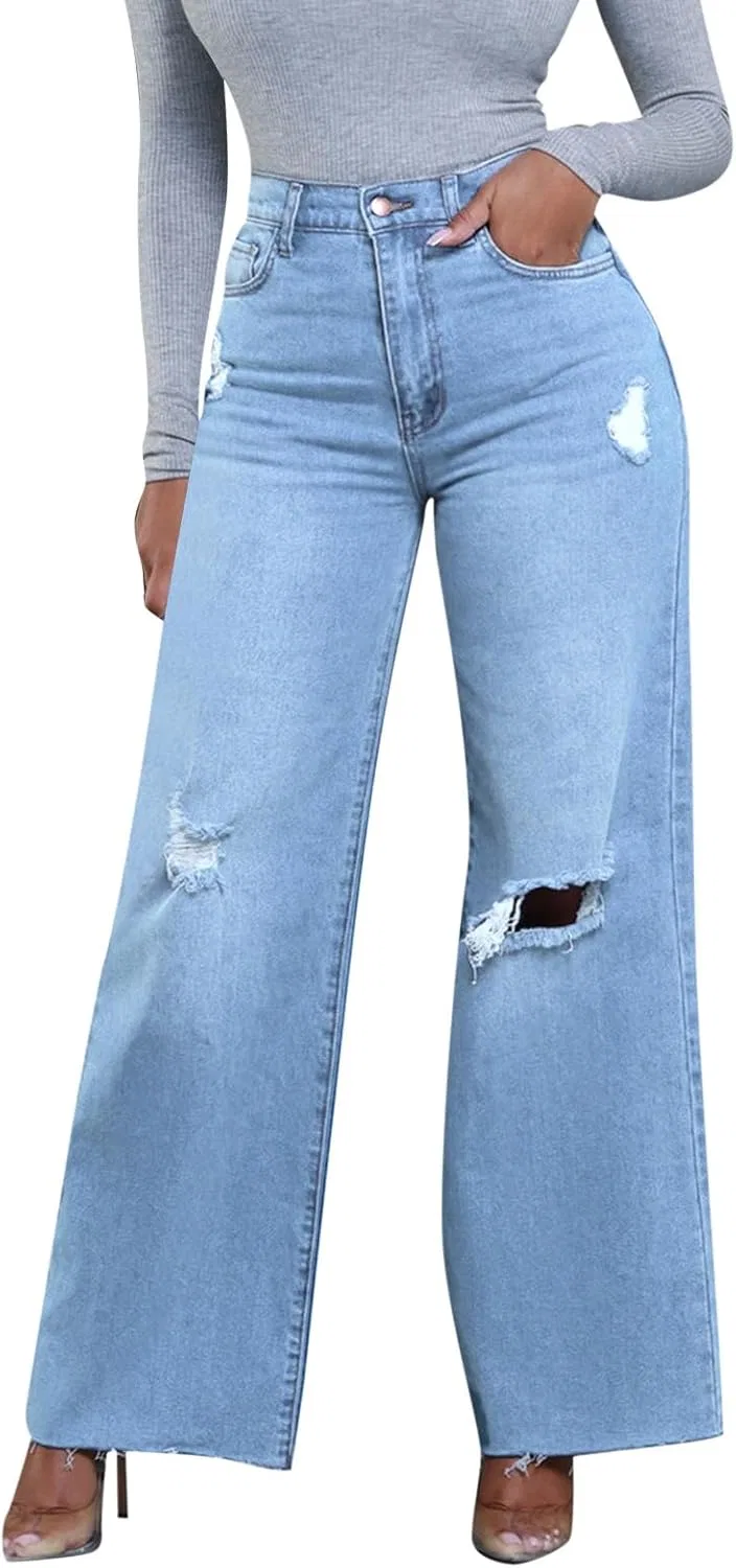 Джинсы свободные, бренд, 8-light Blue