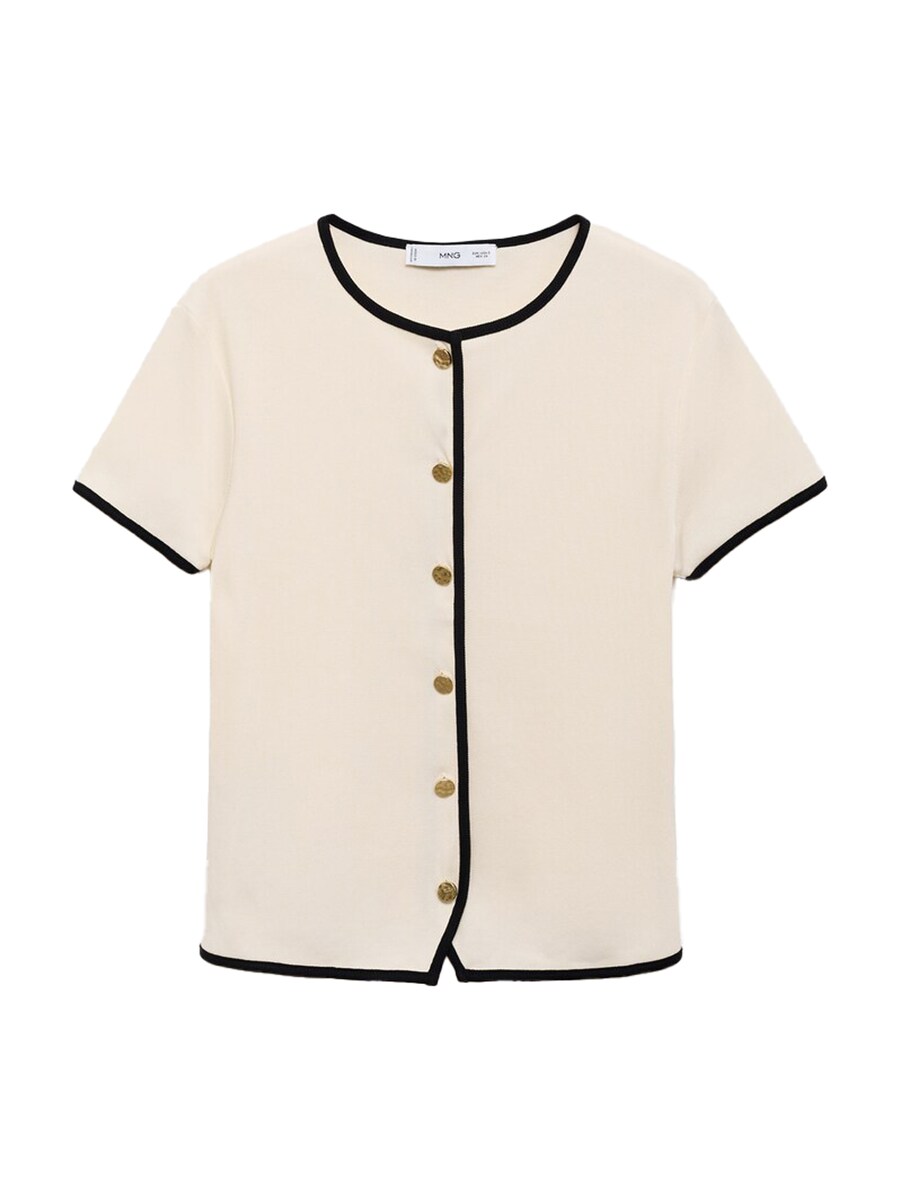 

Вязаный кардиган MANGO PORTBI, Cream