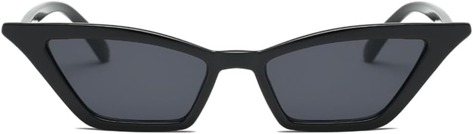 

Солнцезащитные очки «кошачий глаз» для женщин, винтажные солнцезащитные очки в маленькой оправе, ретро-очки «кошачий глаз» с защитой от ультрафиолета UV400 UJNHGQ, Black