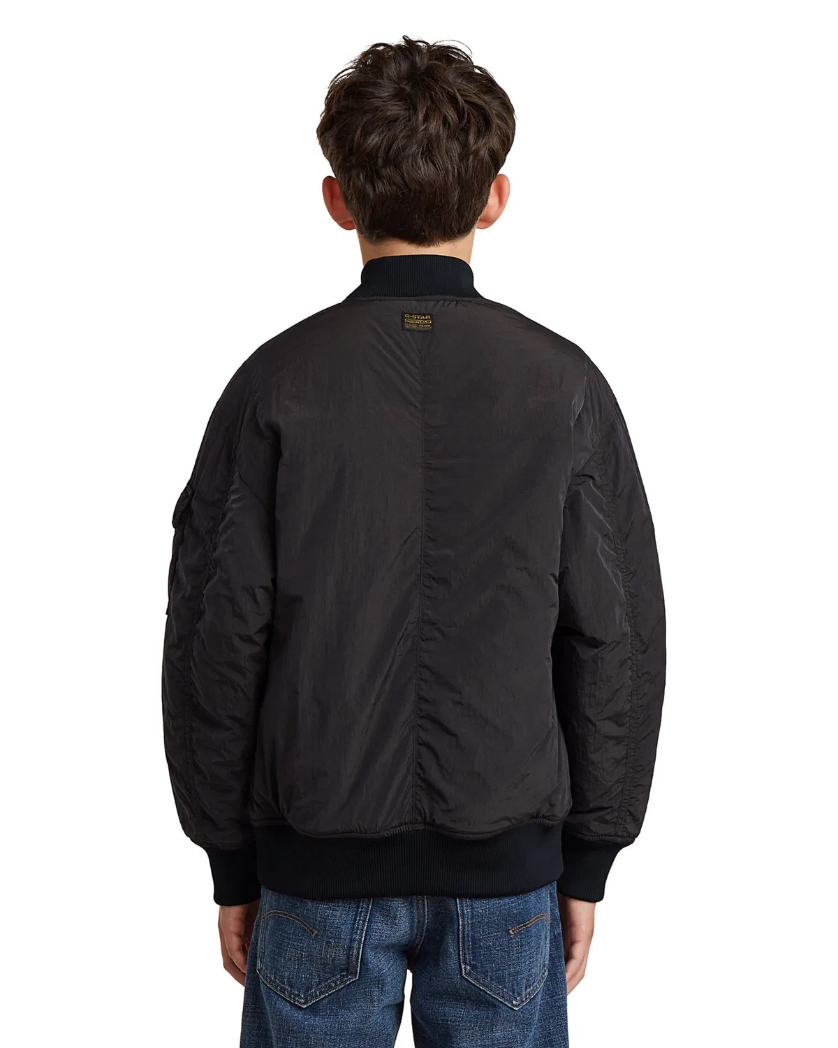 Куртка-бомбер G-Star Between-Season Jacket Boys Bomber Jacket черного цвета — фото 4