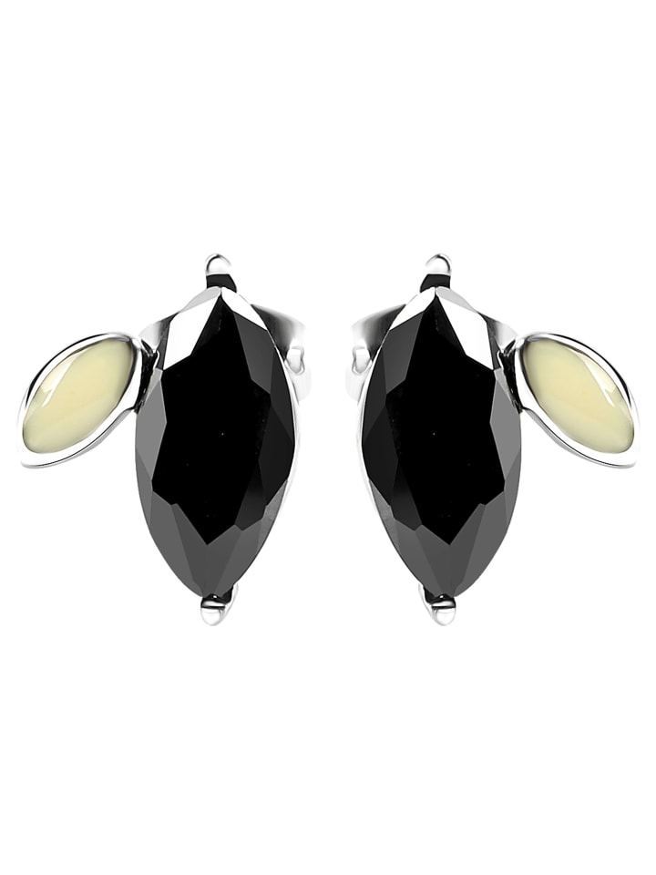 

Adeliás Женские серьги - Серьги-гвоздики из нержавеющей стали серебристого цвета