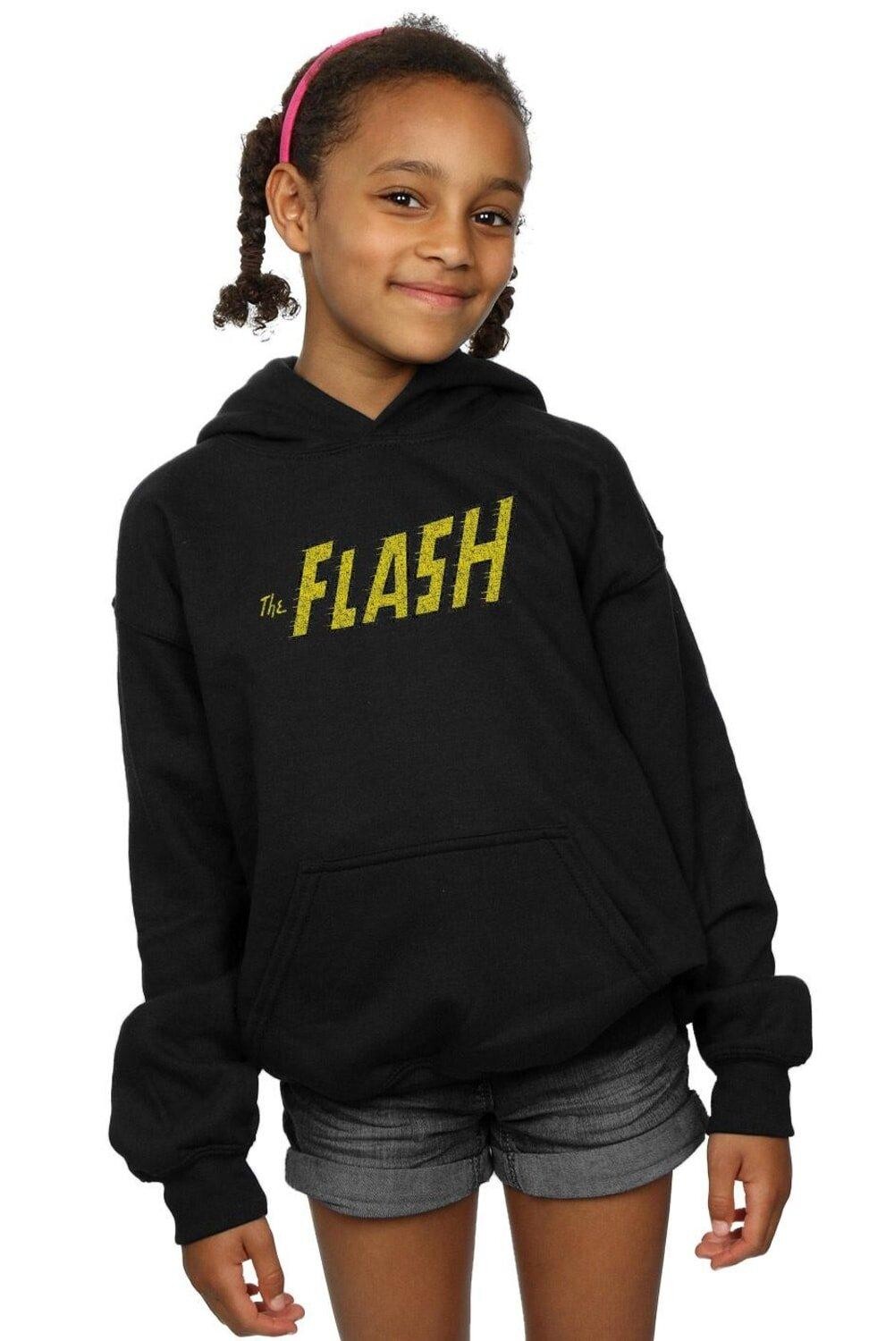 

Толстовка с логотипом Flash Crackle DC Comics, черный