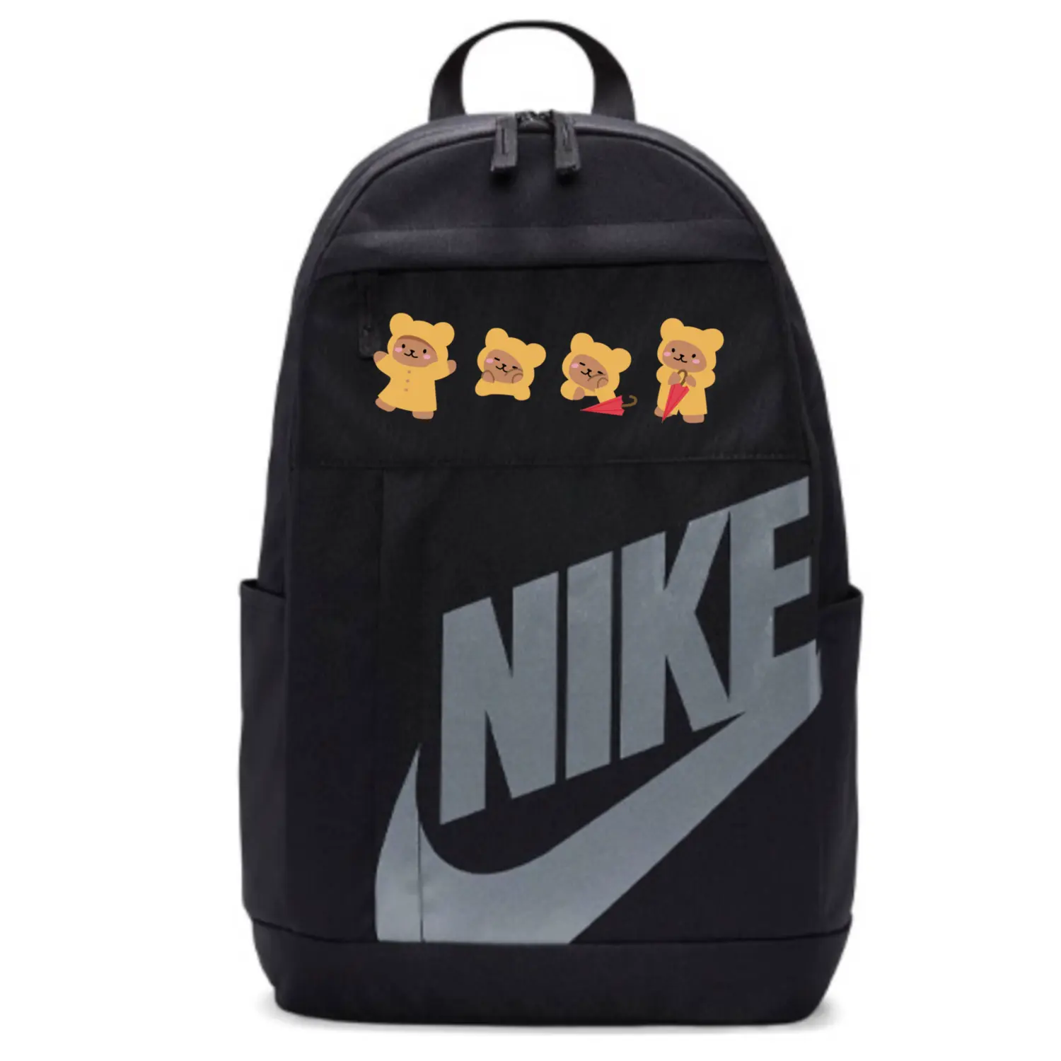 

Nike Тканевый рюкзак унисекс черный, Raincoat Bear